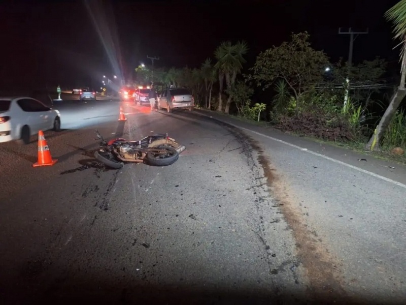 Acidente tira a vida de motociclista no Oeste