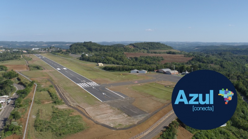 Azul Conecta avança em licitação para voos em Joaçaba e anuncia compra de novas aeronaves maiores