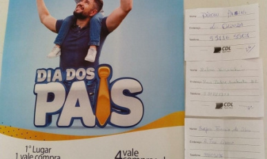 CDL de Água Doce realiza sorteio de vale-compras da Promoção do Dia dos Pais
