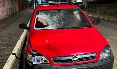 Mulher é brutalmente atropelada em Caçador
