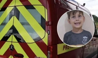 Menino de 5 anos morre após cair de caminhão em SC