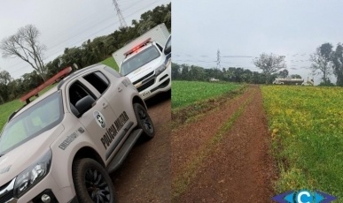 Suspeito morre em confronto com a PM durante recuperação de carro roubado no Oeste de SC