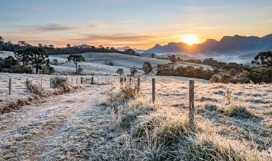 Previsão indica frio intenso e geada nos próximos dias