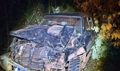 Motorista fica ferido após saída de pista na SC-150 em Luzerna