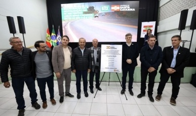 Inaugurada revitalização da SC-350 entre Caçador e Lebon Régis