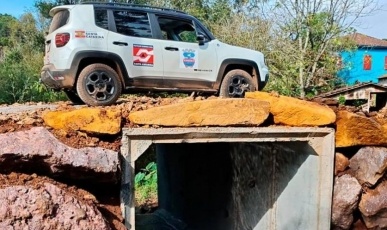 Defesa Civil de Iomerê realiza obras preventivas em estradas e rios por decreto climático estadual