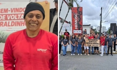Trabalhador supera leucemia e recebe homenagem emocionante