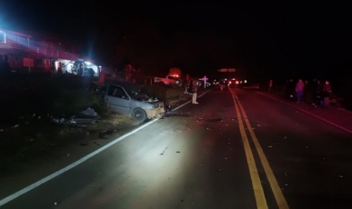 Jovem morre em colisão frontal no Oeste de SC