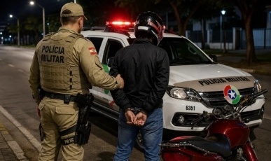 Jovem é preso por embriaguez ao volante após pilotar motocicleta na contramão em Joaçaba